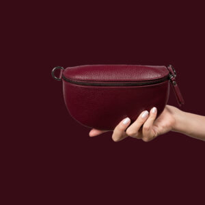 Nahast Vöökott Tumepunane