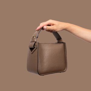 Nahast Käekott Cube Kohvipruun