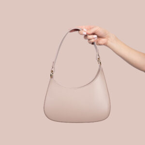 Nahast Käekott Modern Beež